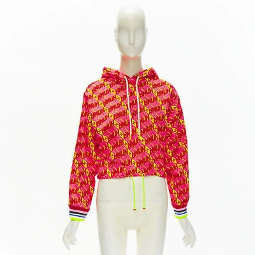 FENDI Roma Amor FF Zucca Monogram Hoodie Size: S - Picture 8 of 9